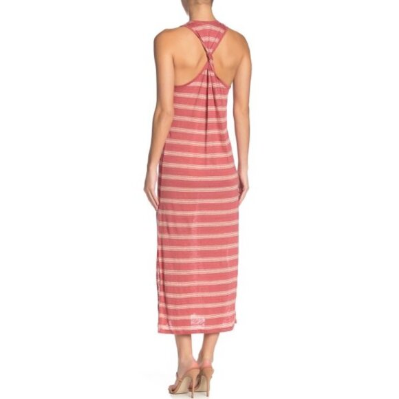 Joie Brellen Twist-Back Striped Linen Maxi Dress - Picture 2 of 2